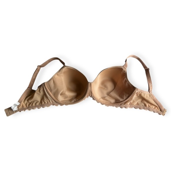 Antinéa Lace Trimmed Beige Bra women’s size 40E - Picture 5 of 8